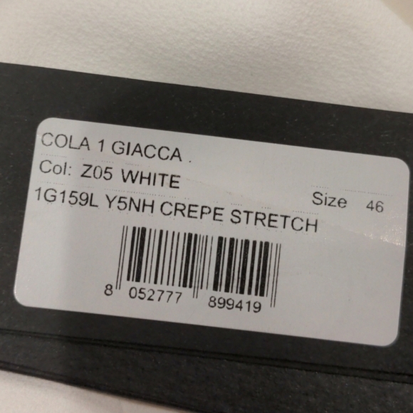 Pinko Cola 1 Giacca White Belted Jacket size 10 - Picture 13 of 13